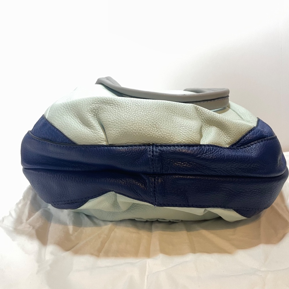 orYANY Leather Hobo Shopper Purse Grey Blue - Picture 12 of 16